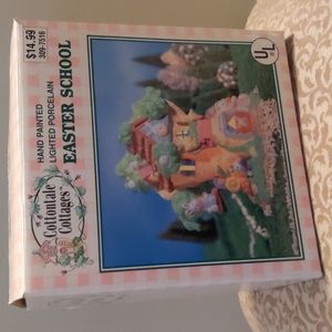 Cottontale Cottages Lighted Porcelain Easter School